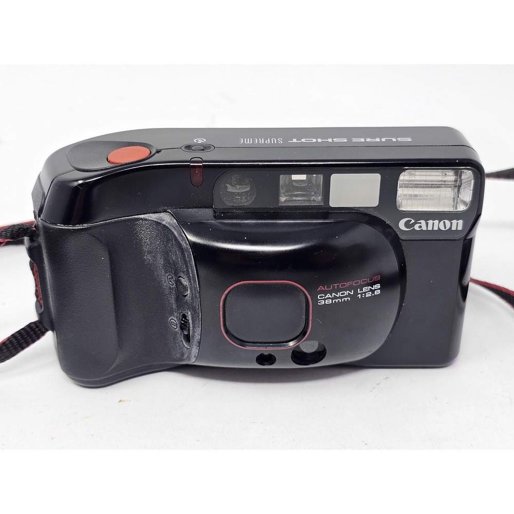 Canon Sure Shot Supreme 35mm Film Camera Japan 38mm F2.8 Point Shoot Vintage